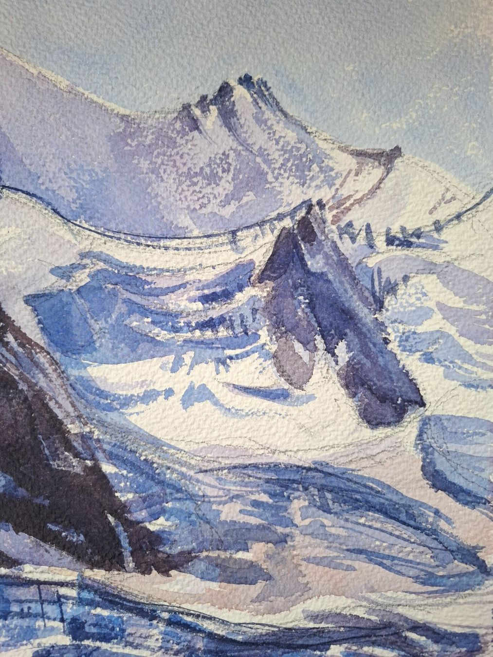 Dipinti: Aquarell Ferdinand Meyer-Streiff Saas Fee VS 1954 – Usato da Rheinfelden venduto da Badelus 2