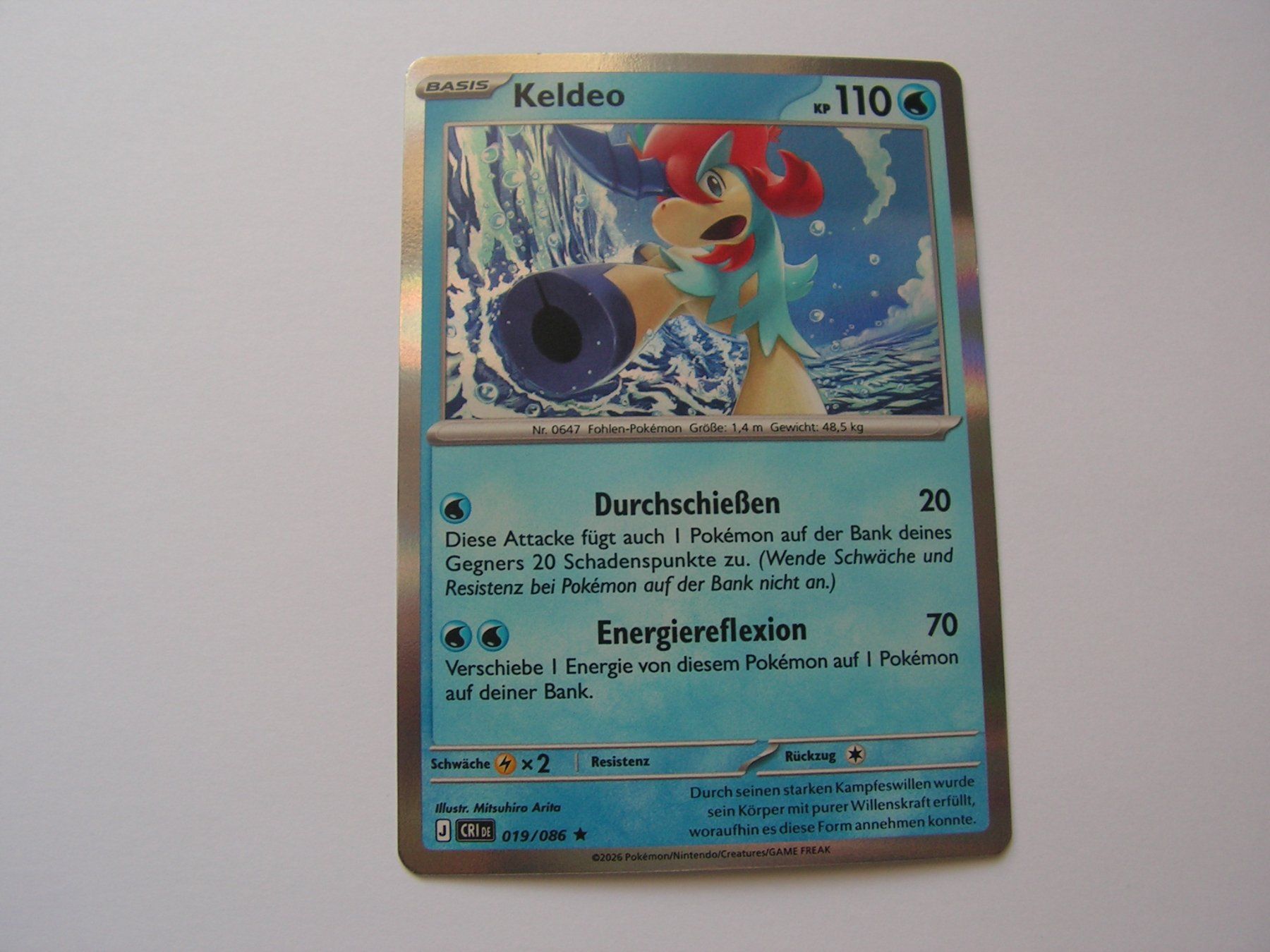 Pokémon Sammelbilder & Trading cards: Keldeo 019/086 Wachsendes Chaos – Neu (gemäss Beschreibung) aus Aesch BL von Hansboeni 1
