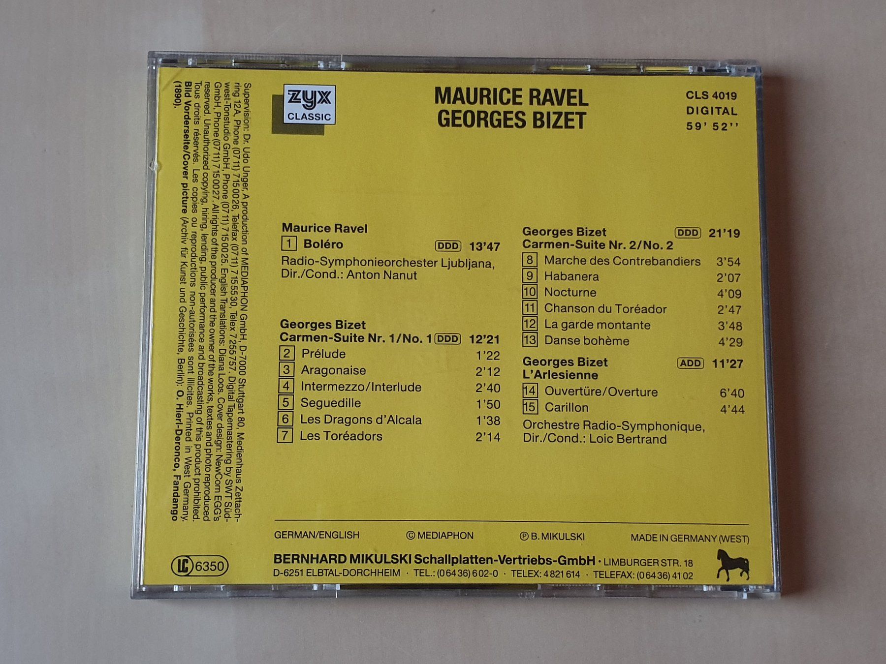 CD: Ravel Bolero – Usato da Stansstad venduto da collectorsshop 1