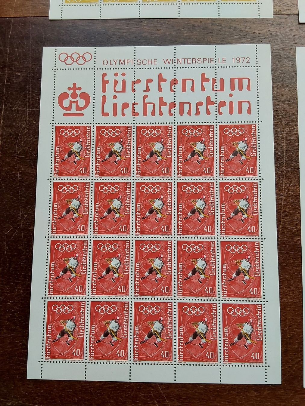 Tutti i francobolli: Erni Hans. 1972 Briefmarkenbogen.  – Usato da Steinach venduto da Chilli1957 2