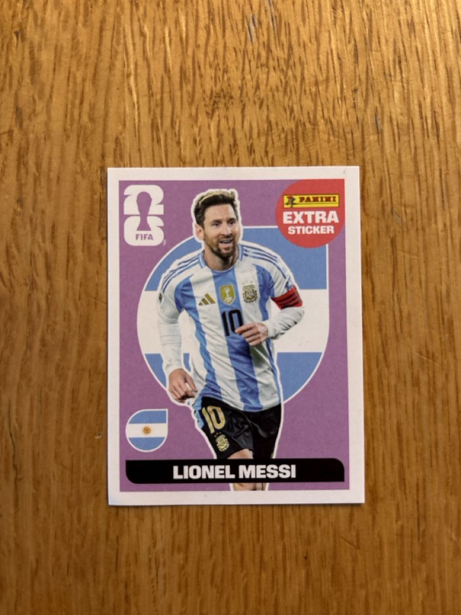 Panini Carte collezionabili: Panini WM 2026 Extra Sticker Messi – Nuovo (secondo la descrizione) da Therwil venduto da cyril.jaeger