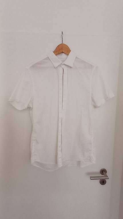 Camicie: weisse Hemd Kurzarm Slim Fit Gr. L – Usato da Oberwil BL venduto da Taeh 1