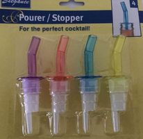 4 x Flaschenverschluss mit  Ausgiesser