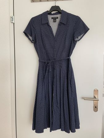Blusenkleid dunkelblau (Grösse 38)