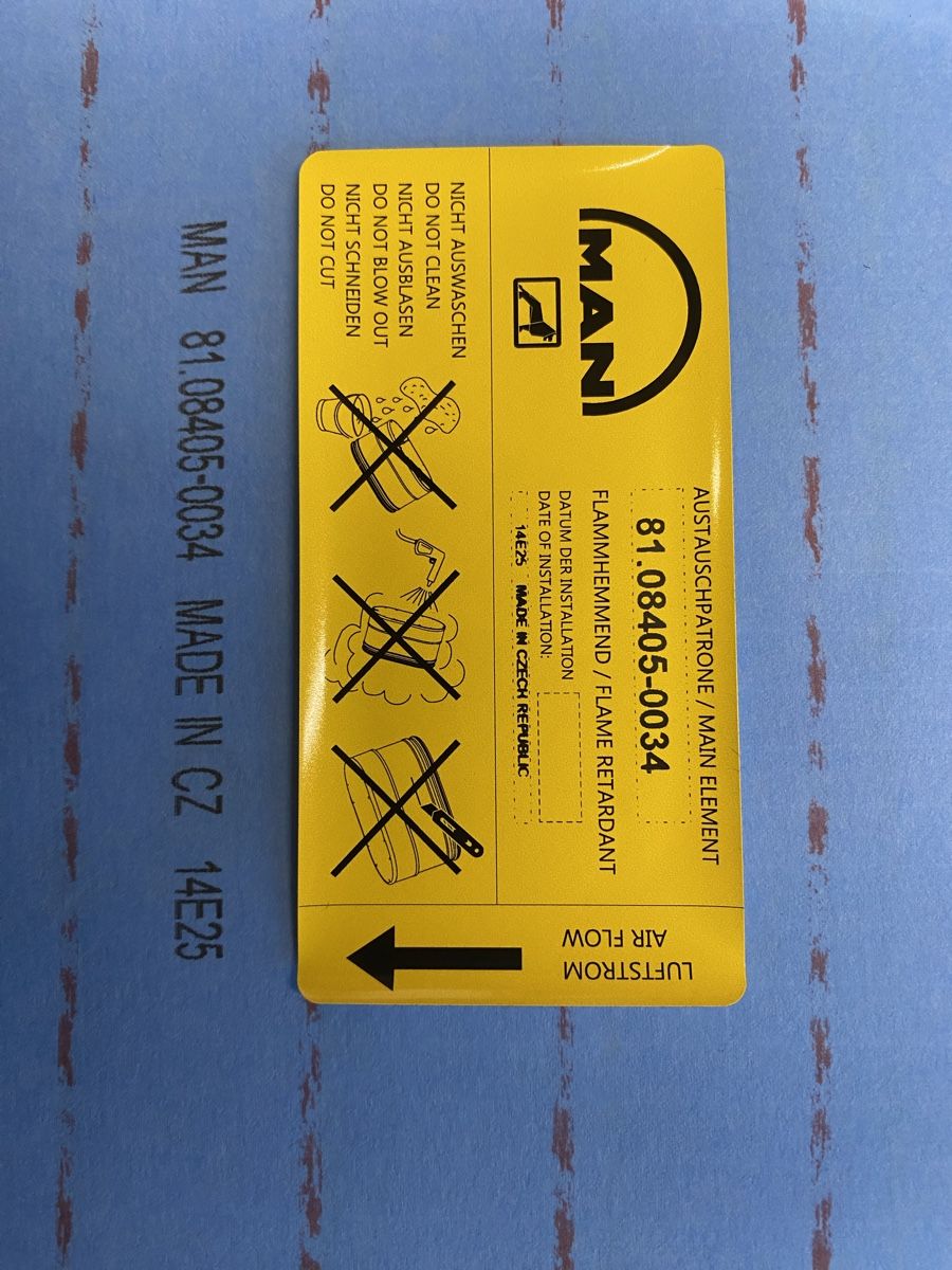 Ventilazione: MAN Luftfilter 81.08405-0034 – Nuovo (secondo la descrizione) da Marthalen venduto da ml740 4