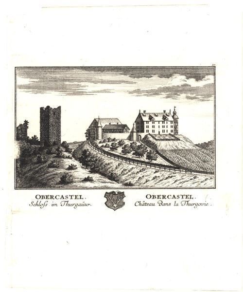 Incisioni: Obercastel  von Herrliberger 1754 – Usato da Rafz venduto da Helvet32