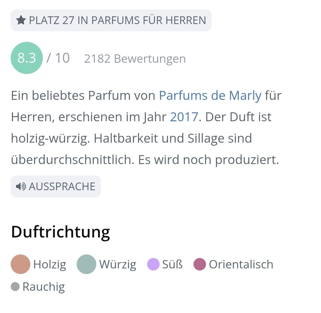 Parfum & Eau de Toilette: 5 ml LAYTON EXCLUSIF PARFUMS DE MARLY ABFÜLLUNG – Neu (gemäss Beschreibung) aus St. Gallen von CaliSunshine 3