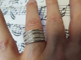 Funkelnder, Designer Zirkonia-Ring in