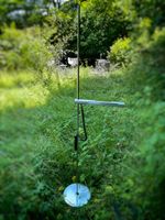 Stehlampe silberfarben höhenverstellbar mit Schalter