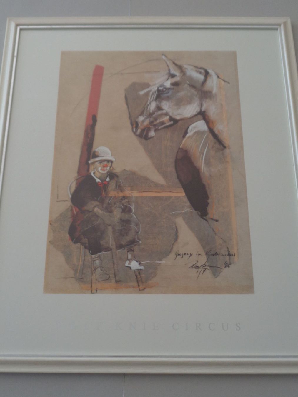 Poster & Bilder: Kunstdruck - Rolf Knie Gregory im Zirkus – Gebraucht aus Chur von omonia