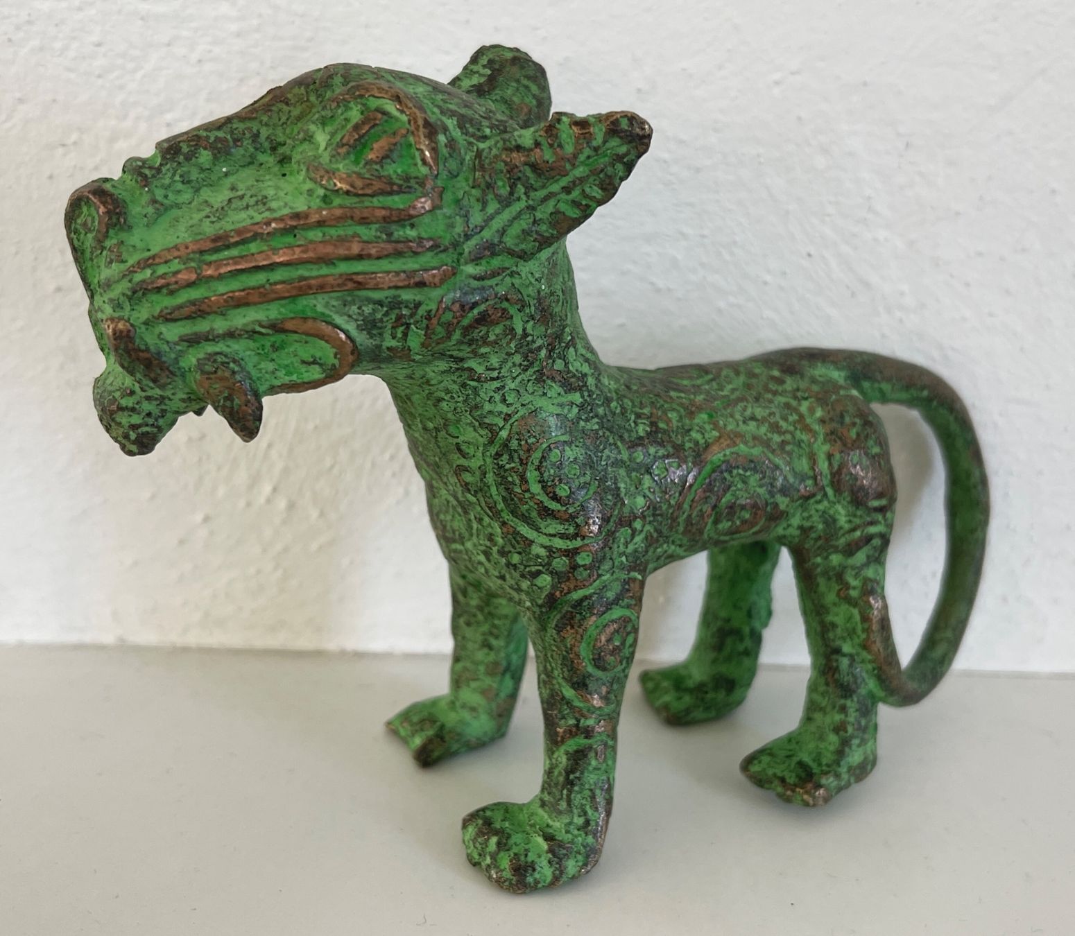 Sculture & Statue: feiner alter Leopard Bronze Benin Höhe 10 cm – Usato da Rüthi (Rheintal) venduto da Kunsthaus777 2