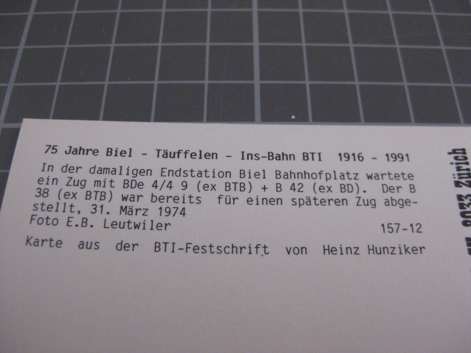 Cartoline postali: AK Biel Bahnhofplatz mit Zug – Nuovo (secondo la descrizione) da Malters venduto da Marosko 2