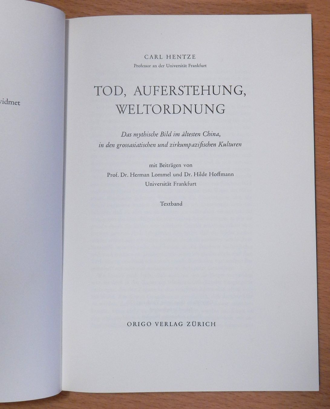 Libri: Tod, Auferstehung, Weltordnung – Usato da Burgdorf venduto da Joggigring