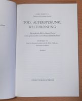 Tod, Auferstehung, Weltordnung