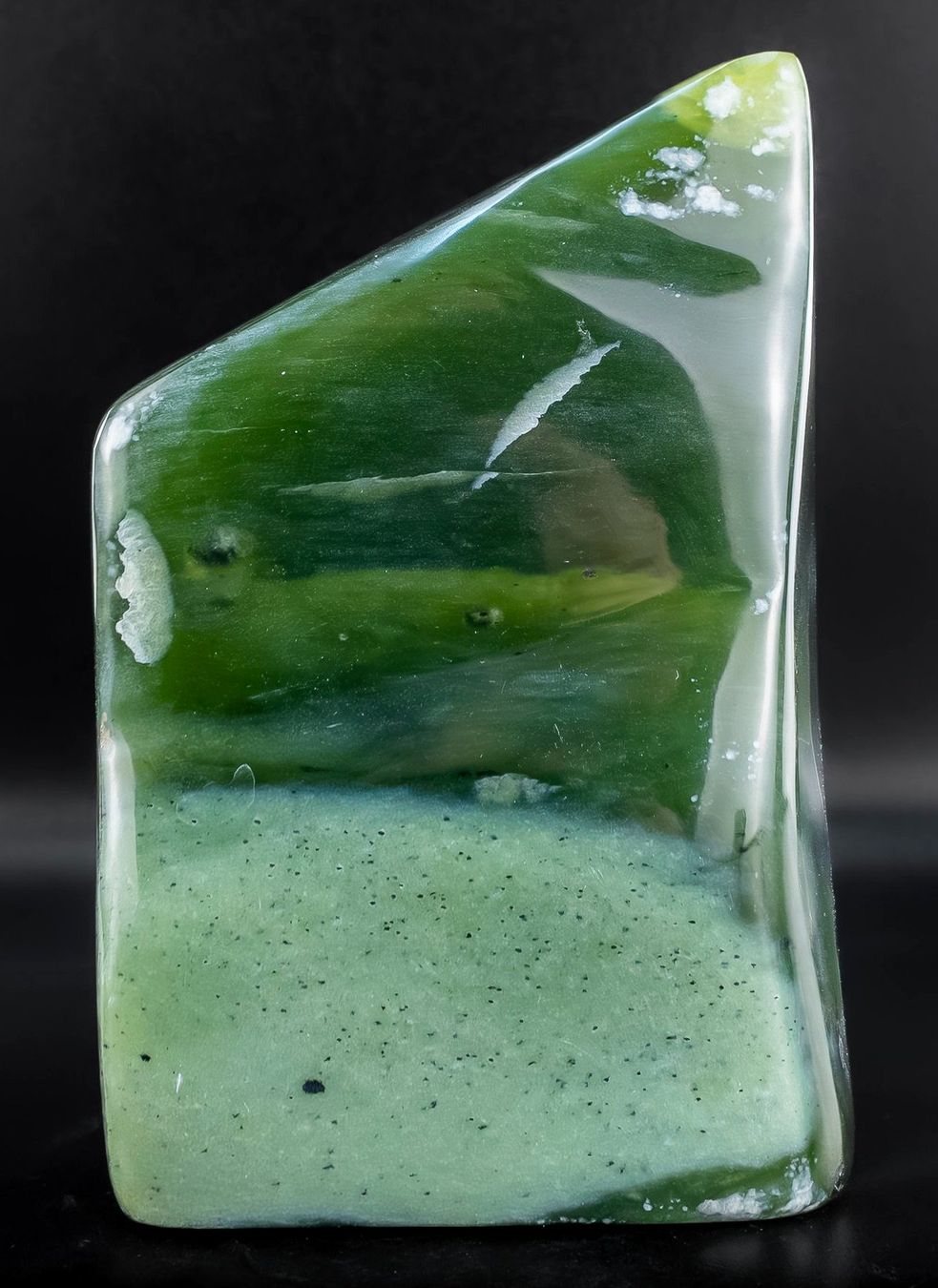 Mineralien & Heilsteine: Burma Myanmar Jade-Nephrit polierter Stein 666g – Gebraucht aus Basel von chinarh891 3