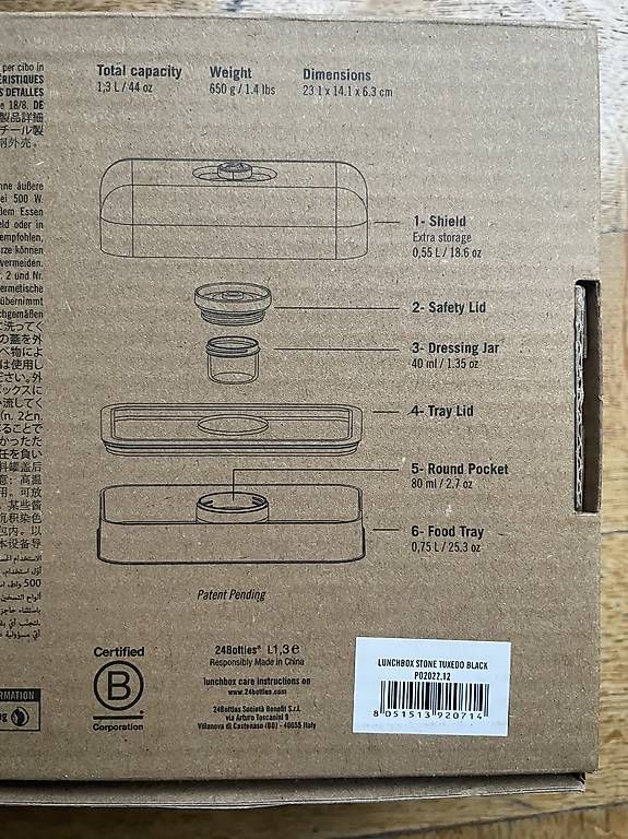 Contenitori & Simili: 24bottles lunch box noire – Usato da Chexbres venduto da pierre06 2