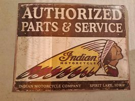 Goodies USA "panneau Indian parts & service" repro