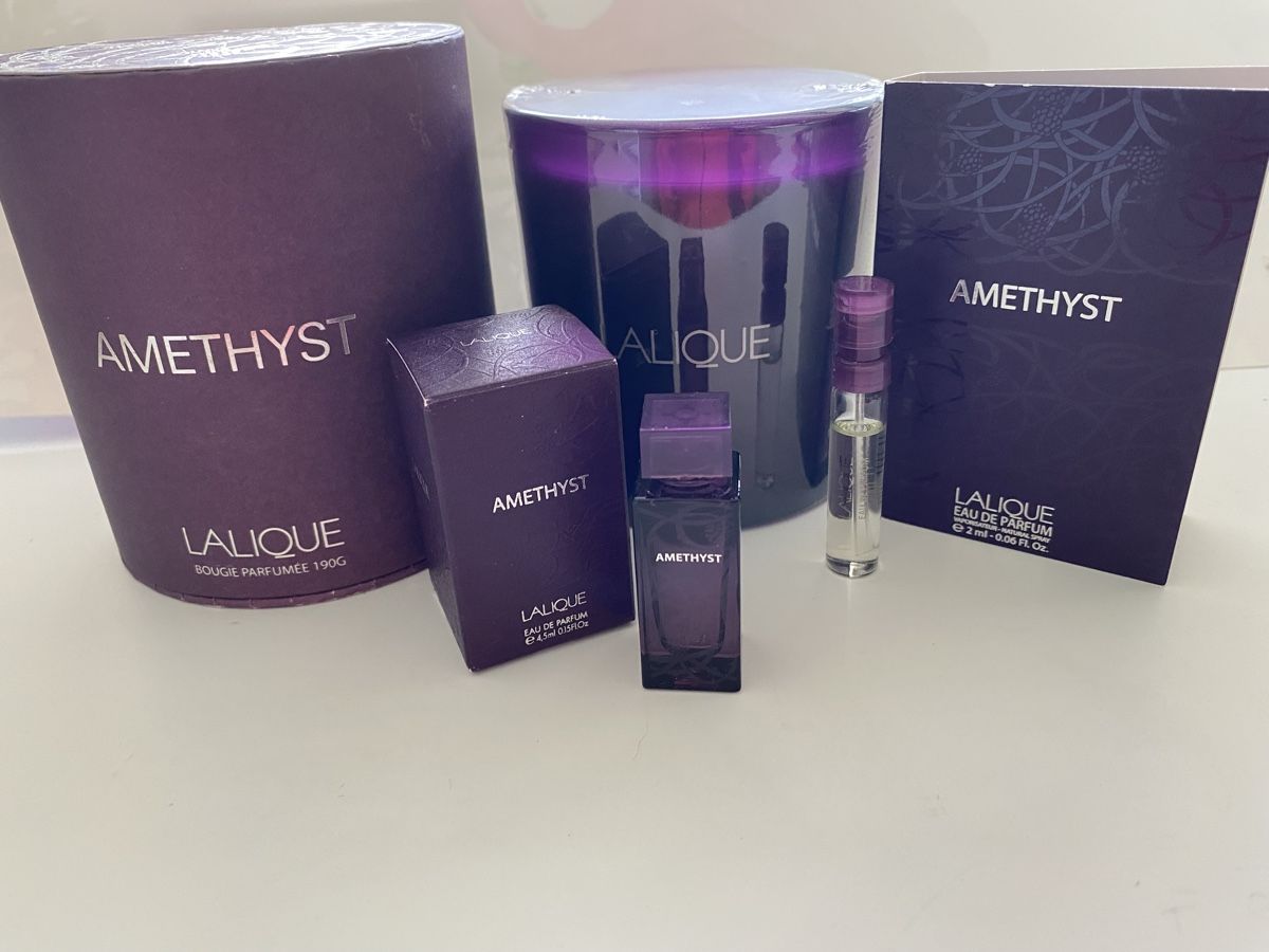 Lalique Parfum & Eau de Toilette: Trio Amethyst de Lalique – Neu und originalverpackt aus Bouveret von wes_7zll
