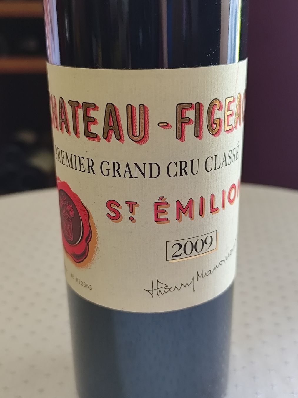 Vino: 1flasche Chateau Figeac 2009 – Nuovo (secondo la descrizione) da minusio venduto da Birraio 2
