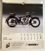 Sammlerstück-Jahres-Wand-Kalender "HONDA Motorräder 1992"