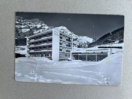 Postkarte alt, Leukerbad, Hotel+Bad Bristol 1966