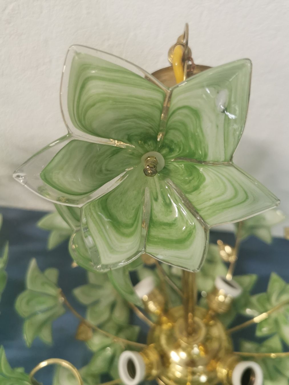Lampade: Zwei Vintage Glasblütenlampen – Usato da Buchrain venduto da Blue_Marlin 1