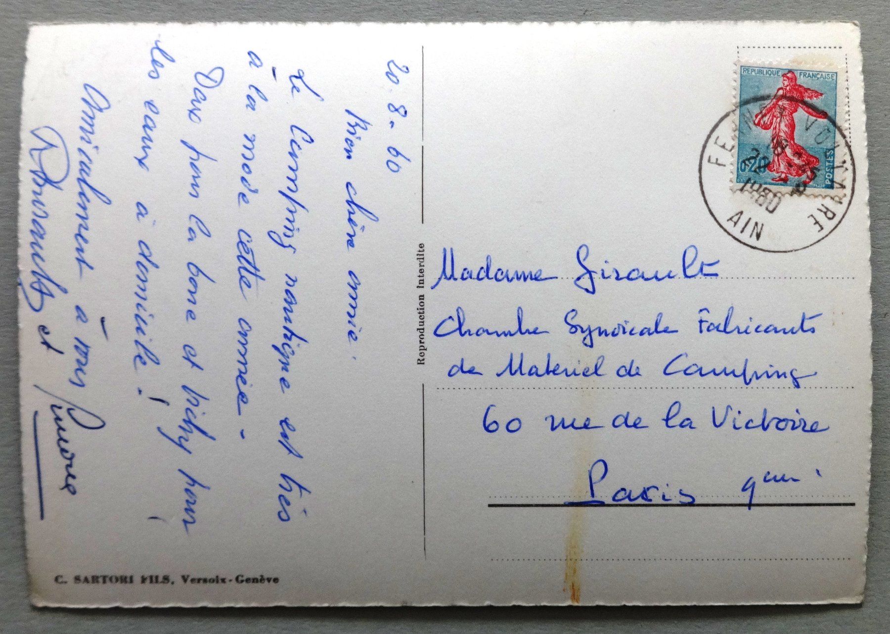 Cartes postales: Genève - Vue générale – Défectueux à Fétigny par Billy2miny 1