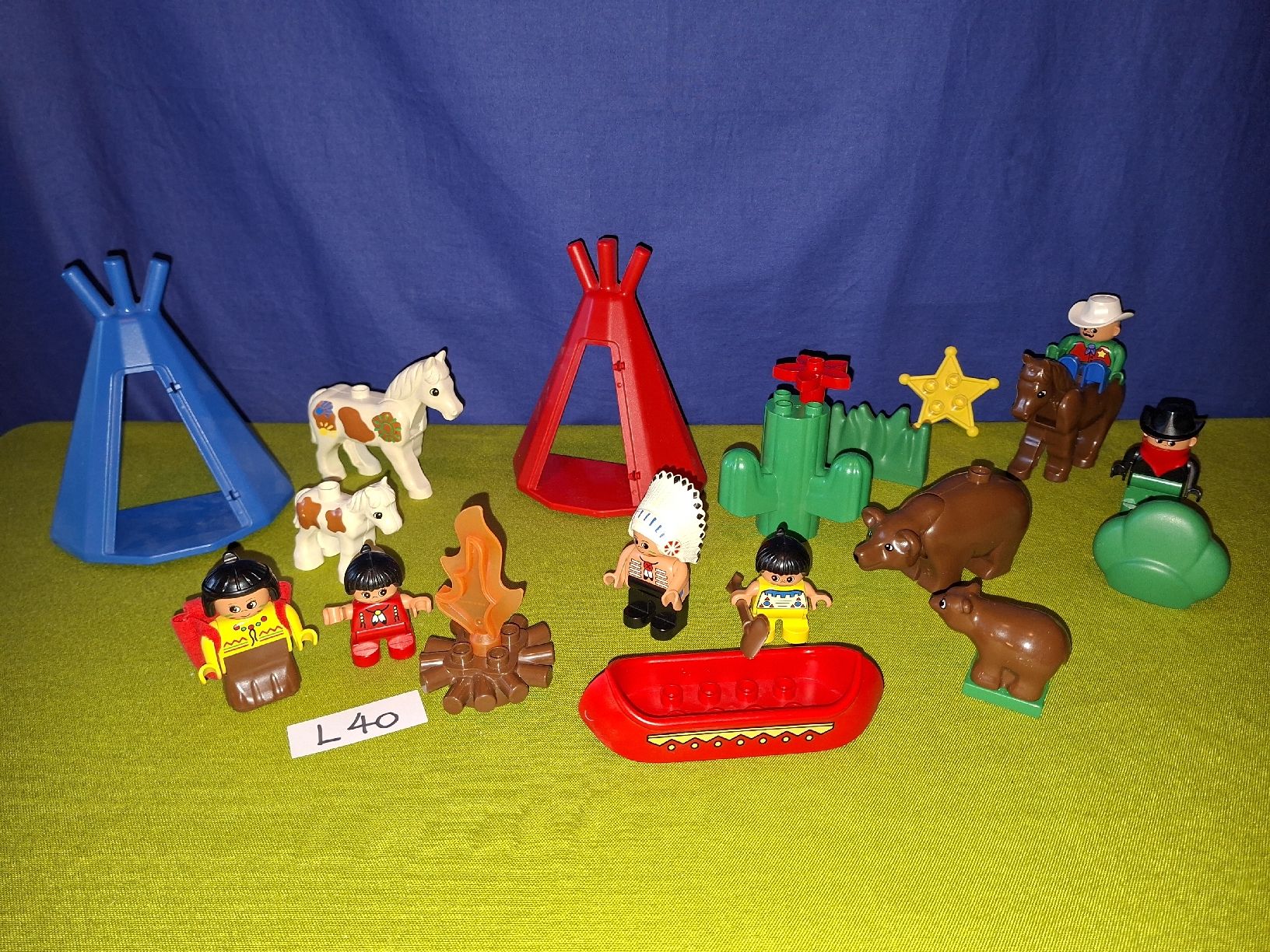 Lego Giocattoli: Duplo Indianer,Western L40 – Usato da Aarberg venduto da Fink010