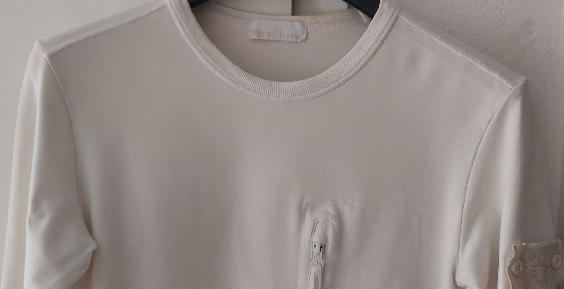 Stone Island Maglioni & Felpe: STONE ISLAND PULLOVER GRANDEUR S MIT CERTILOGO BADGE GHOST – Usato da Orpund venduto da Biennerome 4