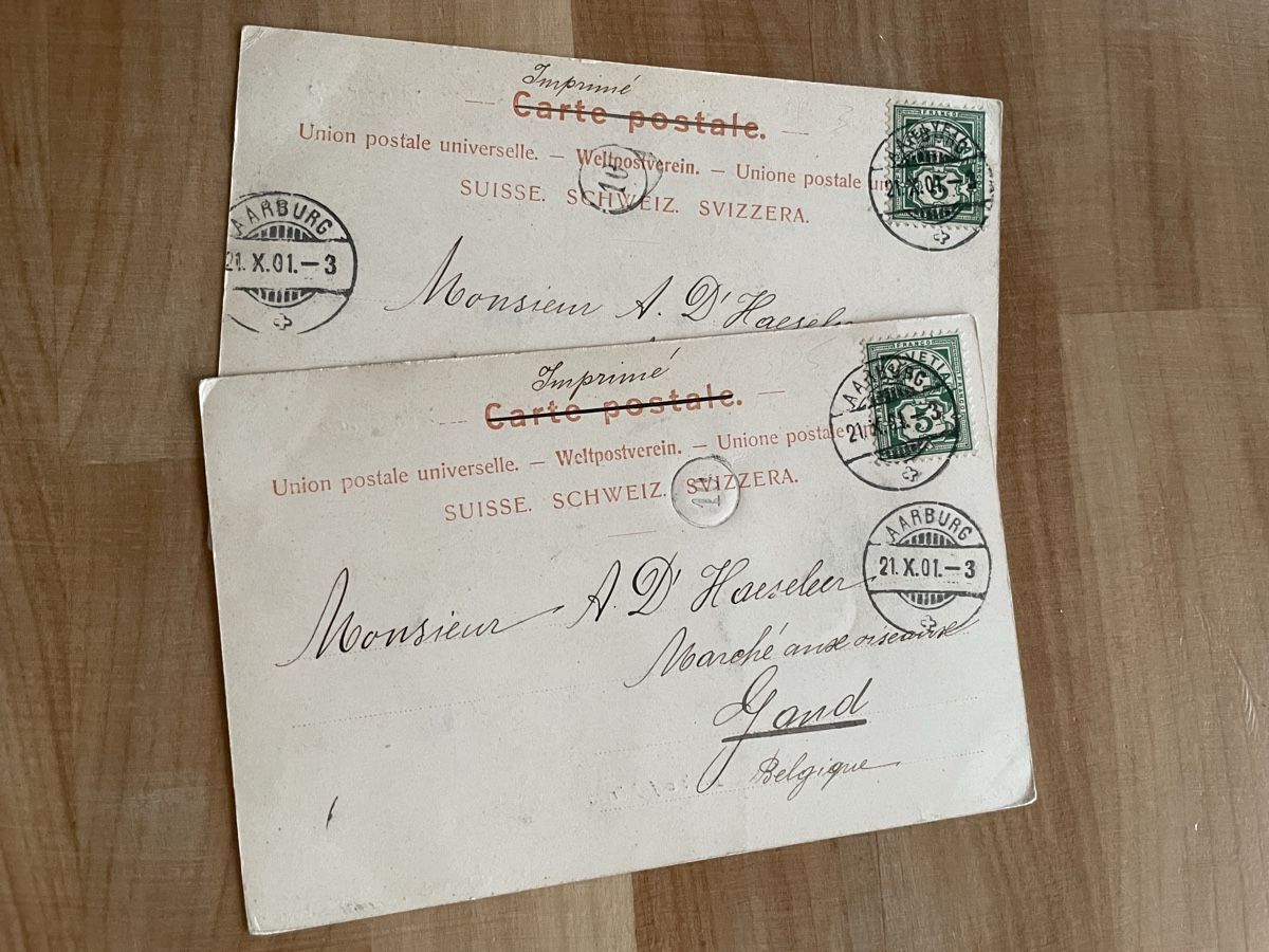 Cartoline postali: 2 AK von Wengernalp – Usato da Rümlang venduto da Kartenpost1 1