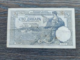 Jugoslawien 100 Dinara 1929 !!!!!!!!!