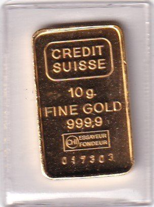 Goldbarren Credit Suisse 10 g. 1