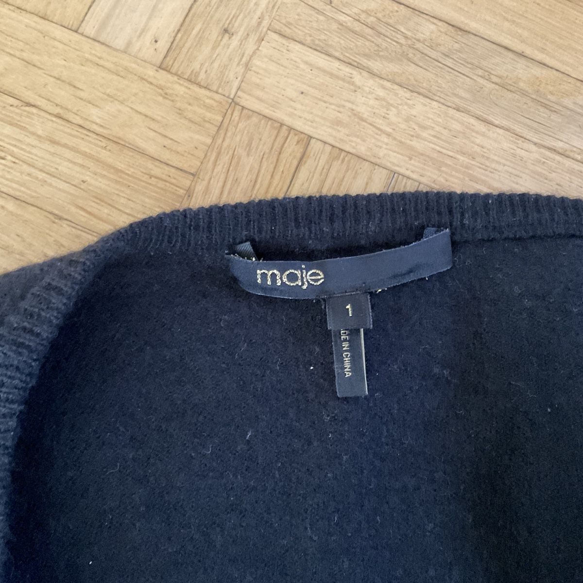 Maje Maglioni & Felpe: MAJE cardigan schwarz Wool Und Silk Sandro – Usato da Kriens venduto da bonobo40 5