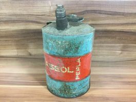 Antiker Aseol Motor Oel Blech Kanister ,Werkstatt Deko