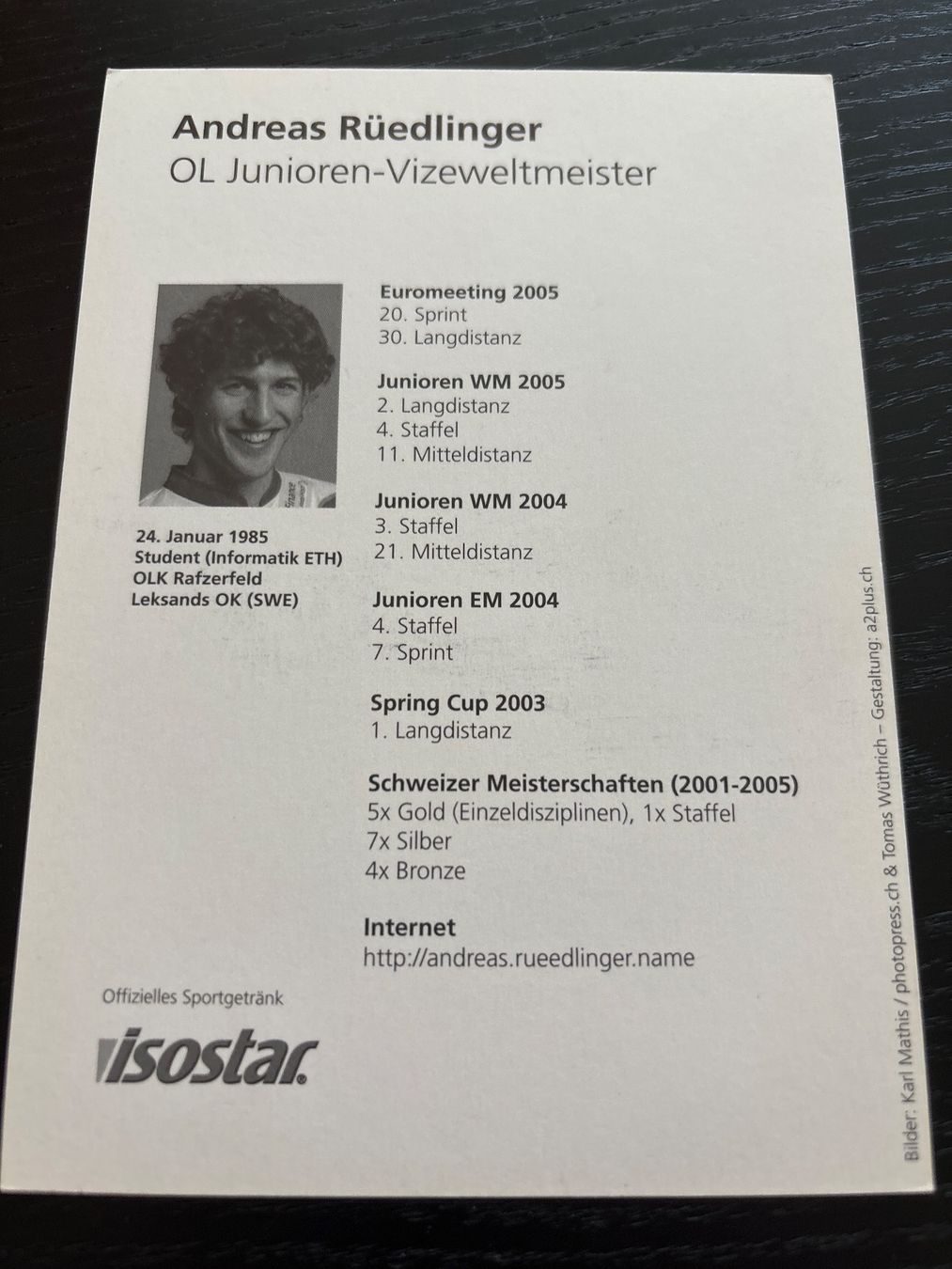 Autografi: Andreas Rüedlinger – Usato da Uetendorf venduto da hoisle 1