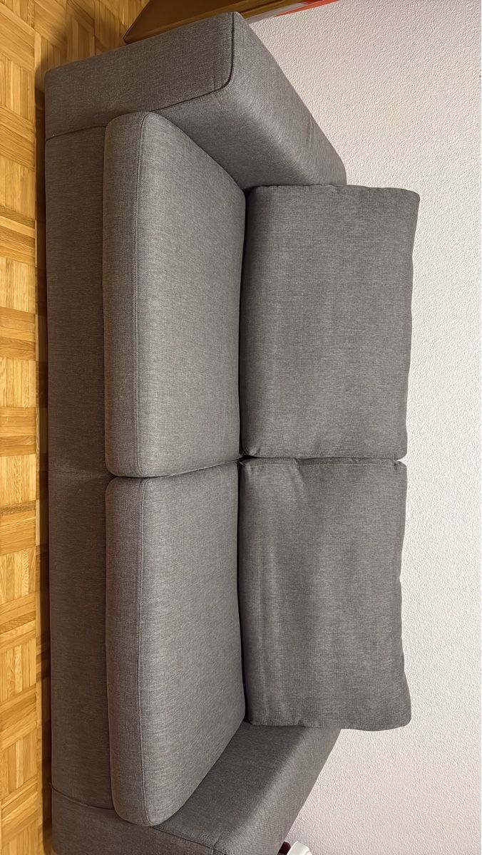 Divani: Sofa grau zweisitzig  /. Schlafsofa – Usato da Hergiswil NW venduto da Dekrio