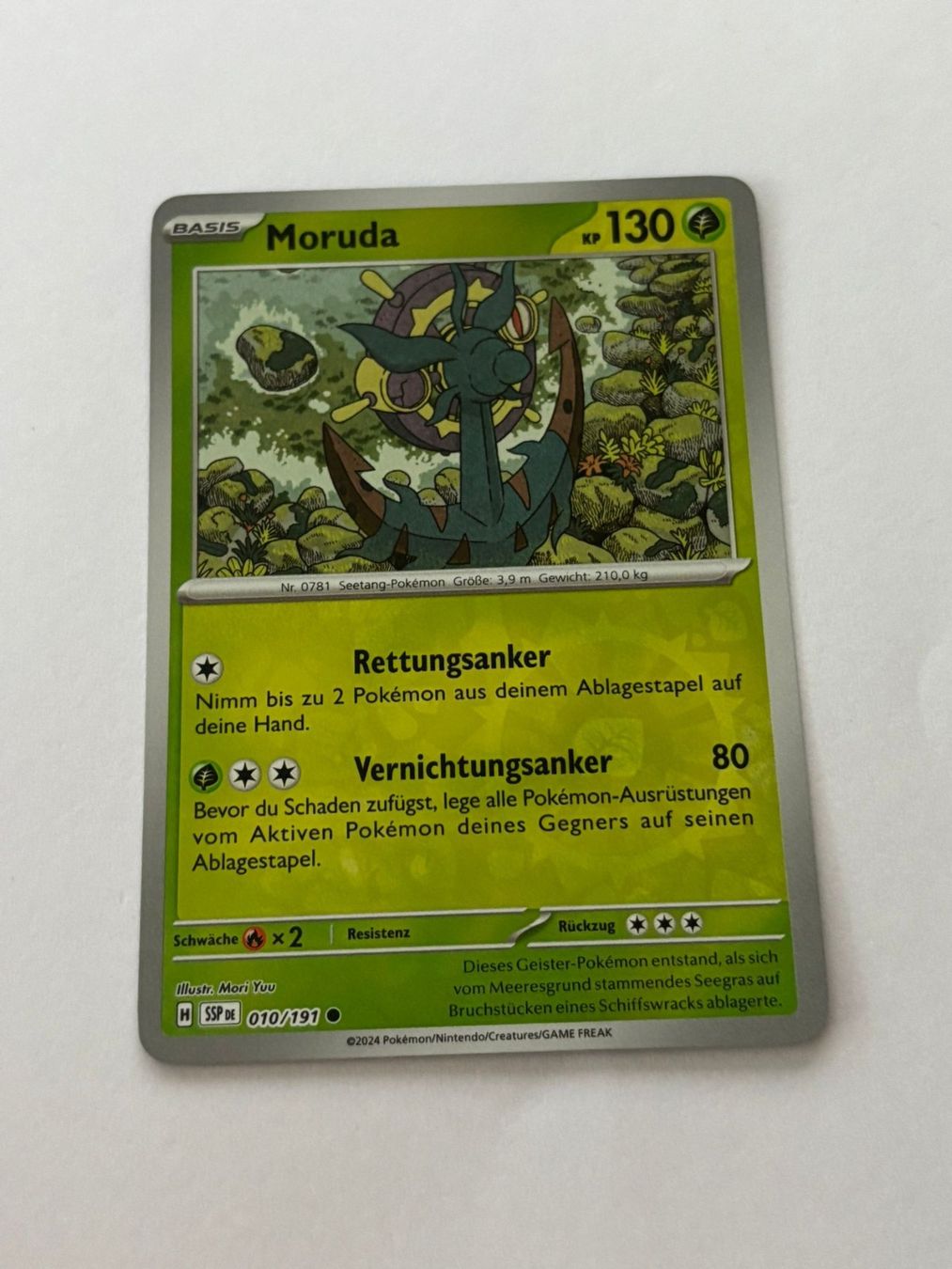 Pokémon Carte collezionabili: Pokemon-Karte Moruda 010/191 – Usato da Herisau venduto da Seyashop1