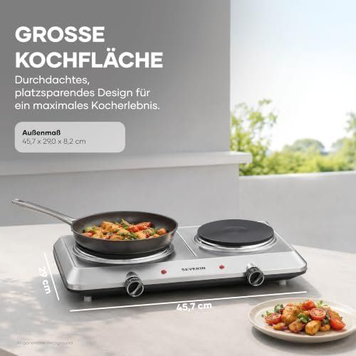 Cucine: Doppel Kochplatte Küche Büro oder Camping kleine Herdplatte – Nuovo e nell'imballaggio originale da Hundwil venduto da Mr.Wong 2