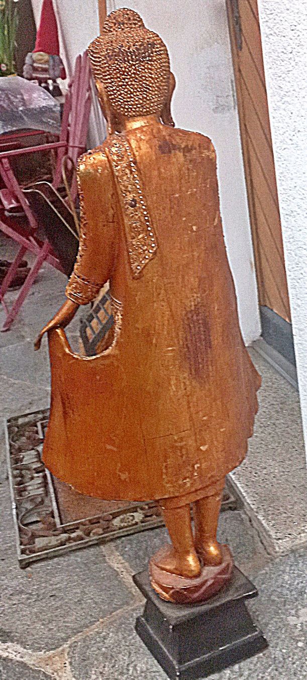 Sculture & Statue: Buddha Statue aus Holz alt 100cm hoch – Usato da Baar venduto da 2cvbaar 2