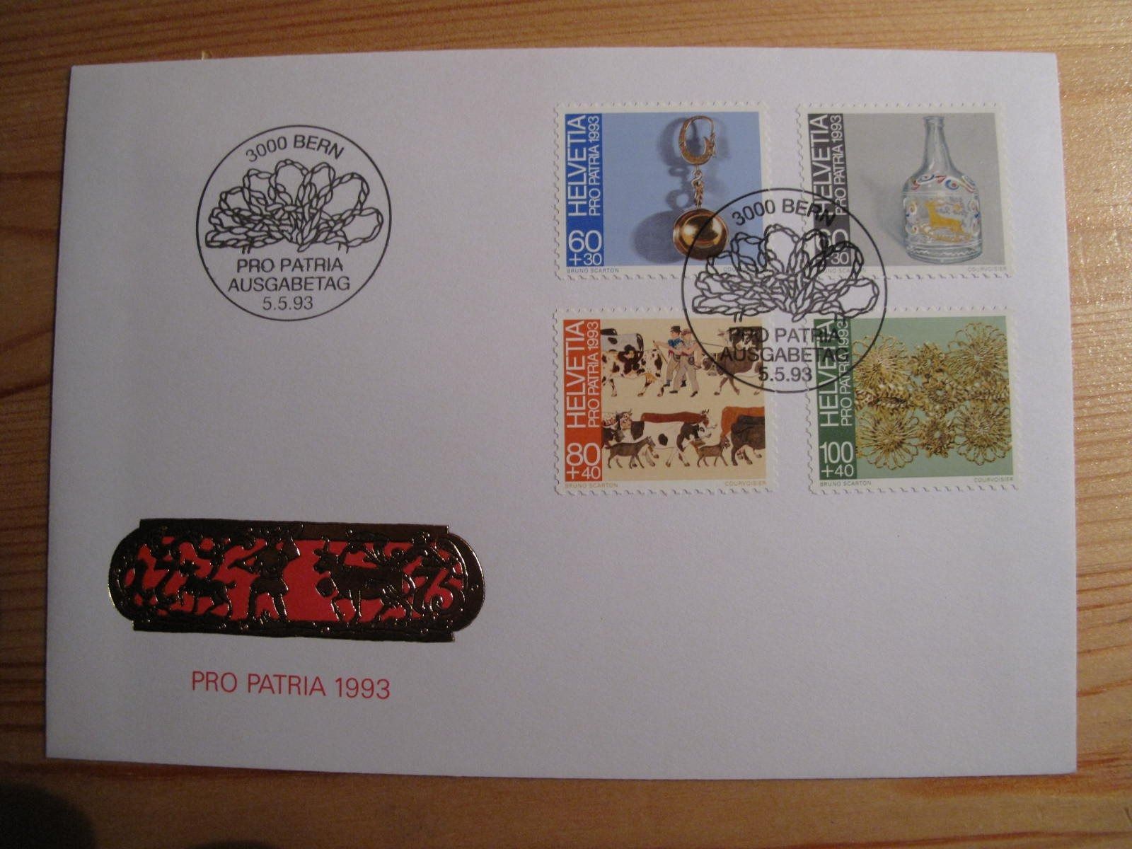 Tutti i francobolli: Pro Patria 1993 FDC – Usato da Wil SG venduto da fva01