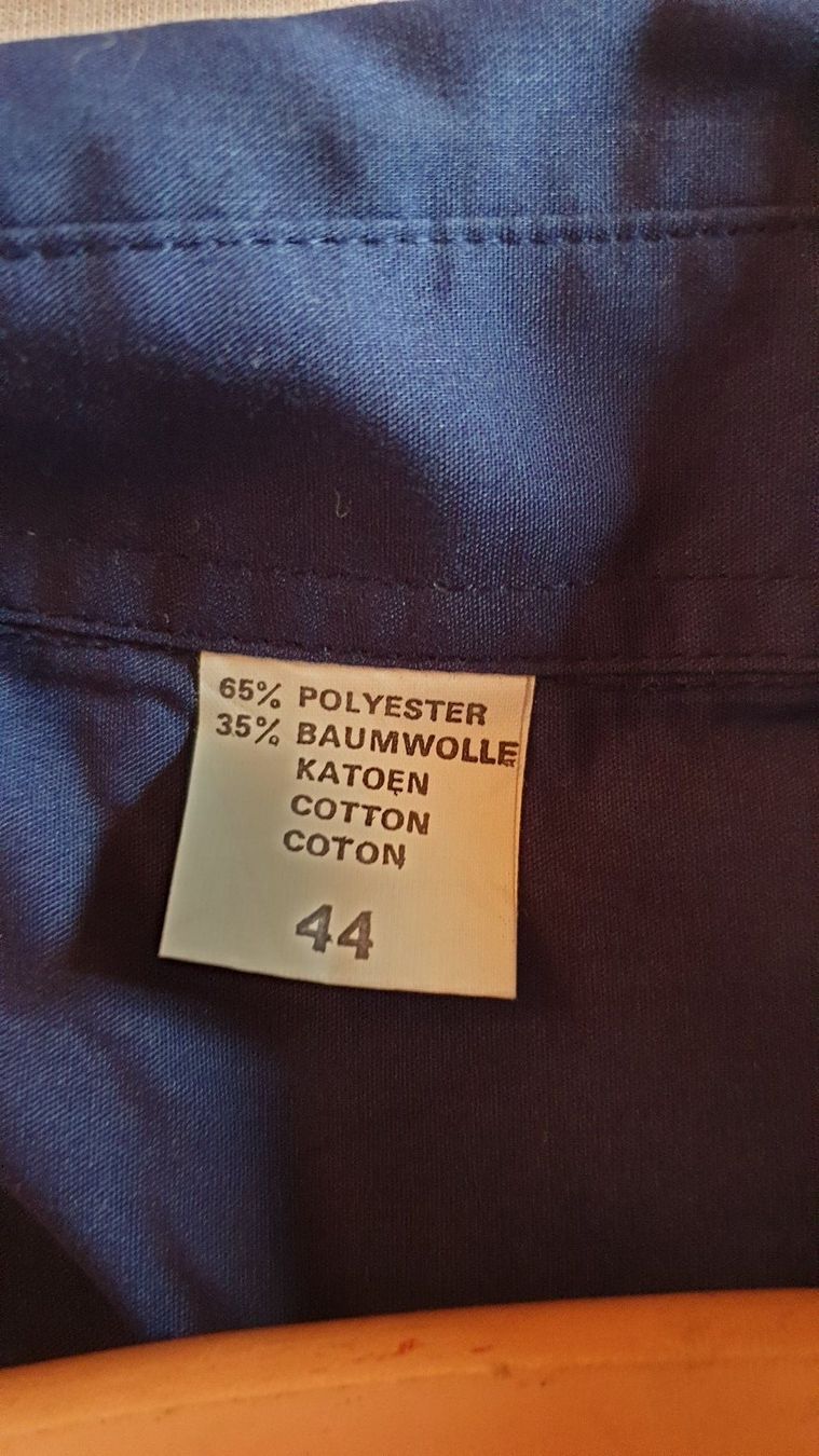 Camicette: Bluse langarm, Dunkelblau 44, Polyester/Baumwolle – Usato da Biel/Bienne venduto da bormida42 1