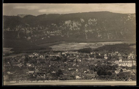 Cartes postales: AK Solothurn, Mit dem Weissenstein – D'occasion à Berlin par bartko-reher