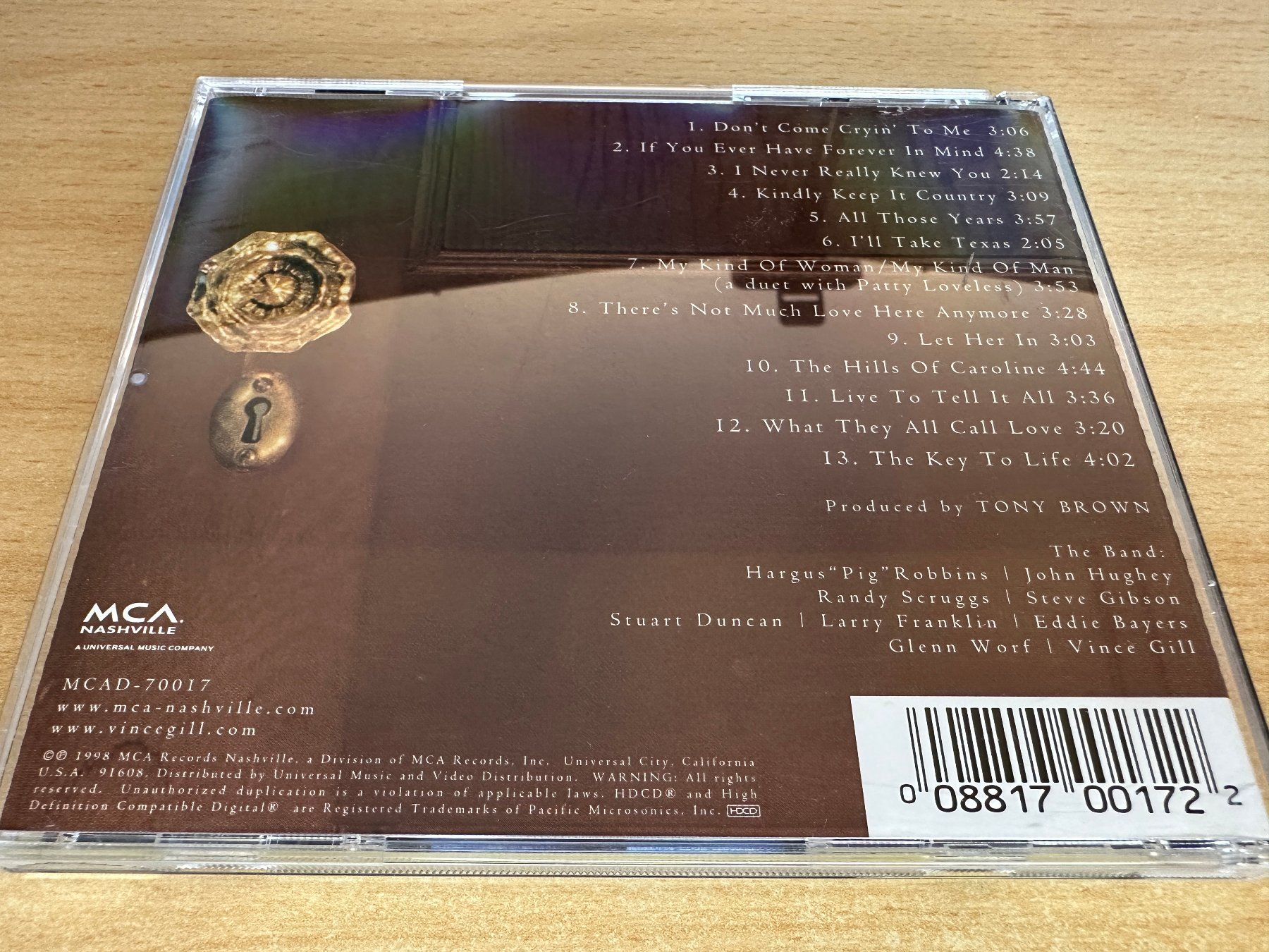 CD: Vince Gill – The Key – Usato da Rikon im Tösstal venduto da Alpenmutz 1