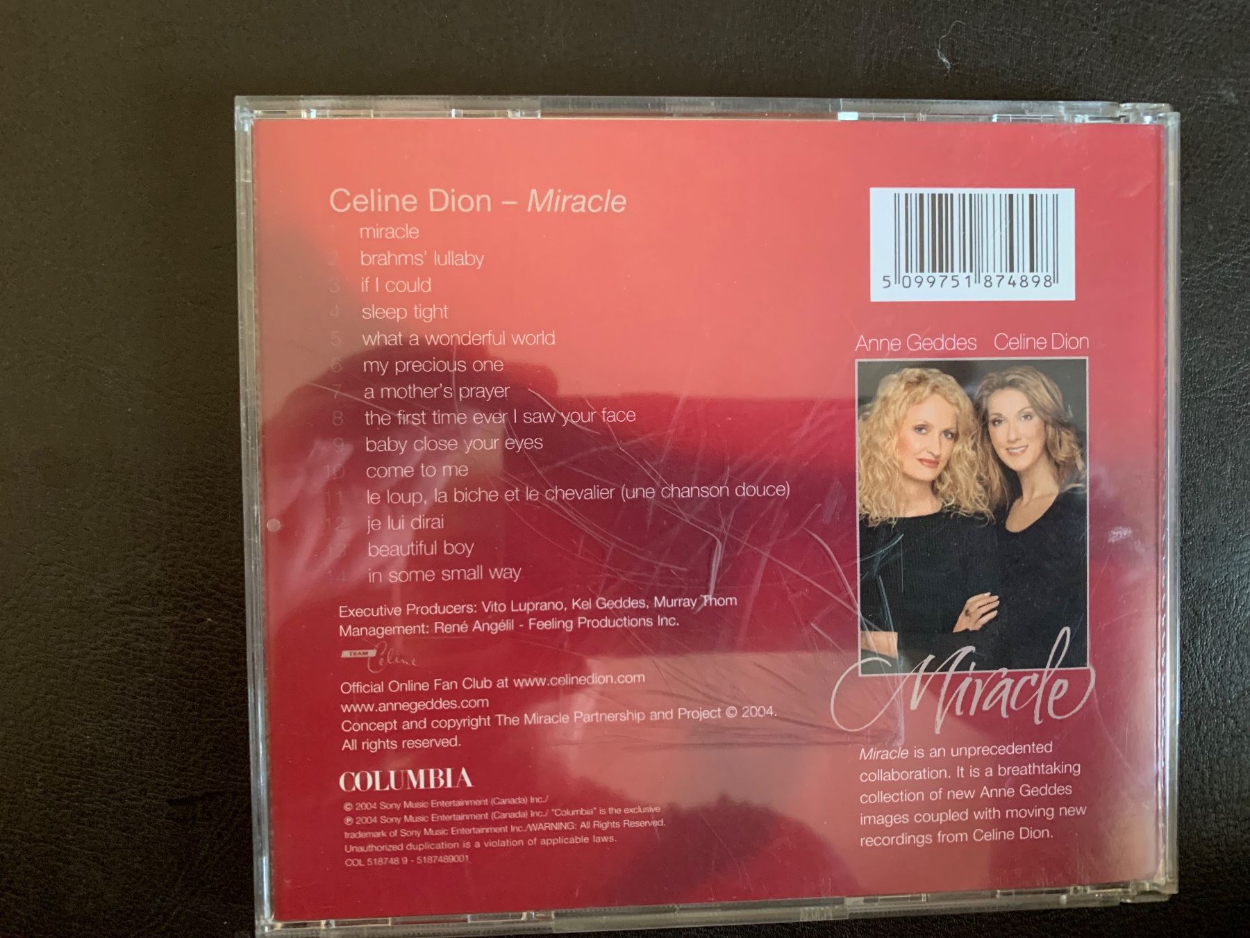 CD: Celine Dion & Anne Geddes - Miracle CD – Usato da Luzern venduto da Roger72 2