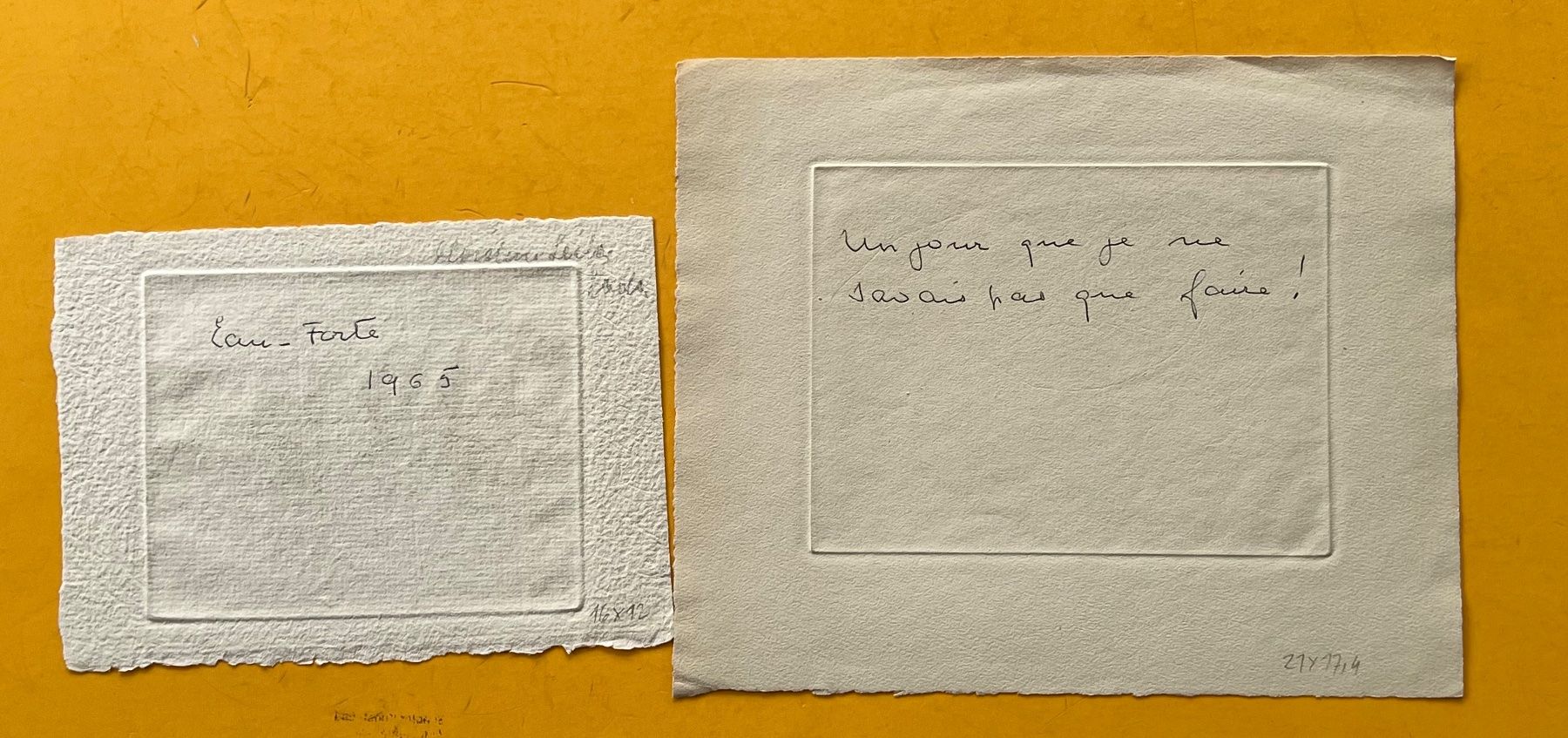 Dipinti: 2 x Original Radierung unleserlich signiert – Usato da Adliswil venduto da buch_und_kunst 6