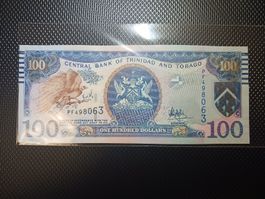 Trinidad & Tobago 100 Dollar Note.