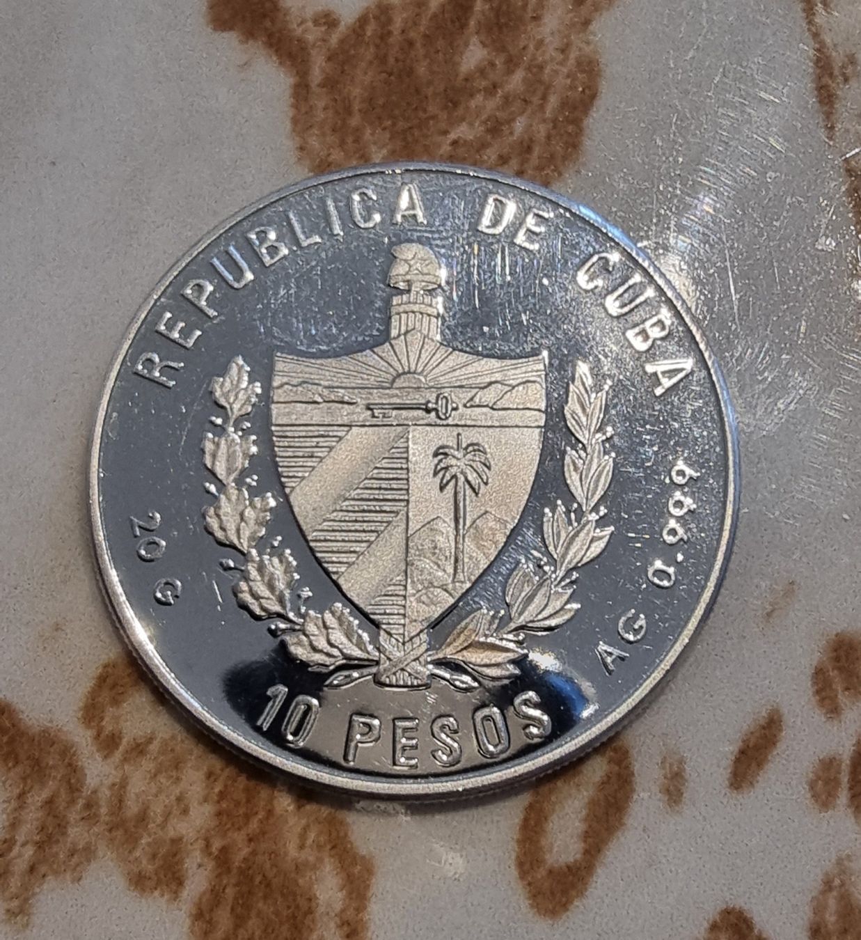 Tutti le monete: Feinsilbermünze 10 Pesos – Usato da Kreuzlingen venduto da Vitali_93 1