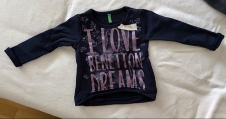 Pullover Benetton dunkelblau Grösse 82