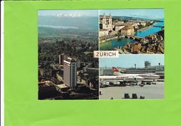 Zürich mit Flughafen-Swissair