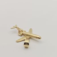 10392 Gold 750 Anhänger Flugzeug 18 KT Gold 